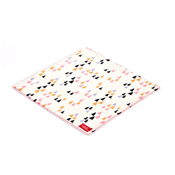 Triangles Organic Cotton Poplin and Terry Washcloth