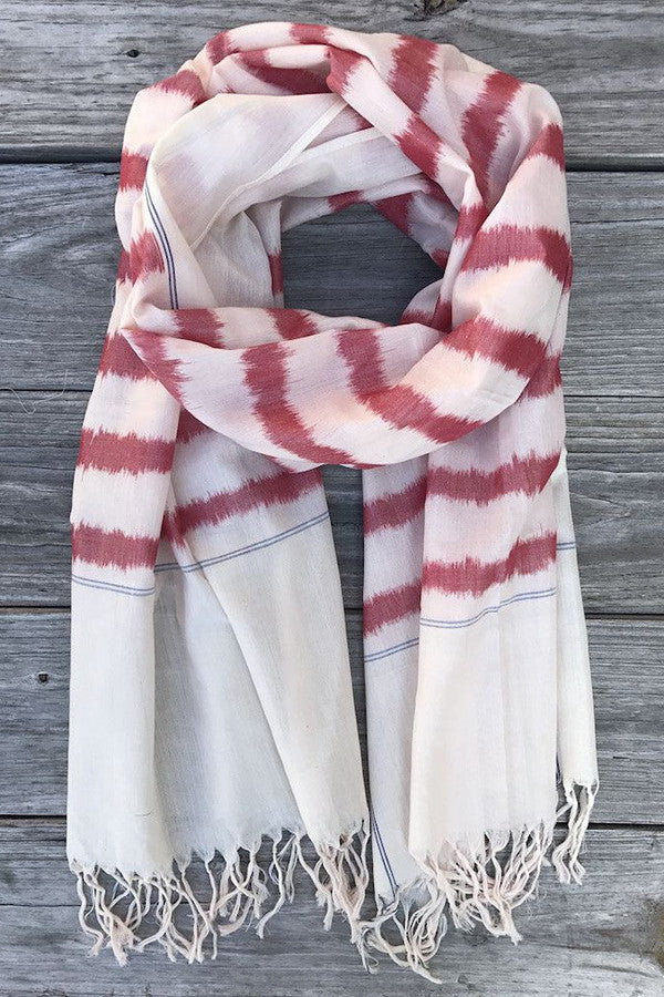 Red Striped Scarf