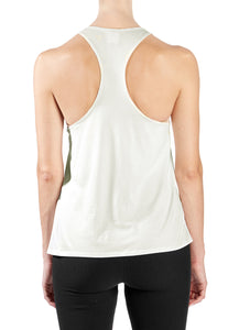 Thermal Racerback Year-Round Tank in Cream - Good Cloth